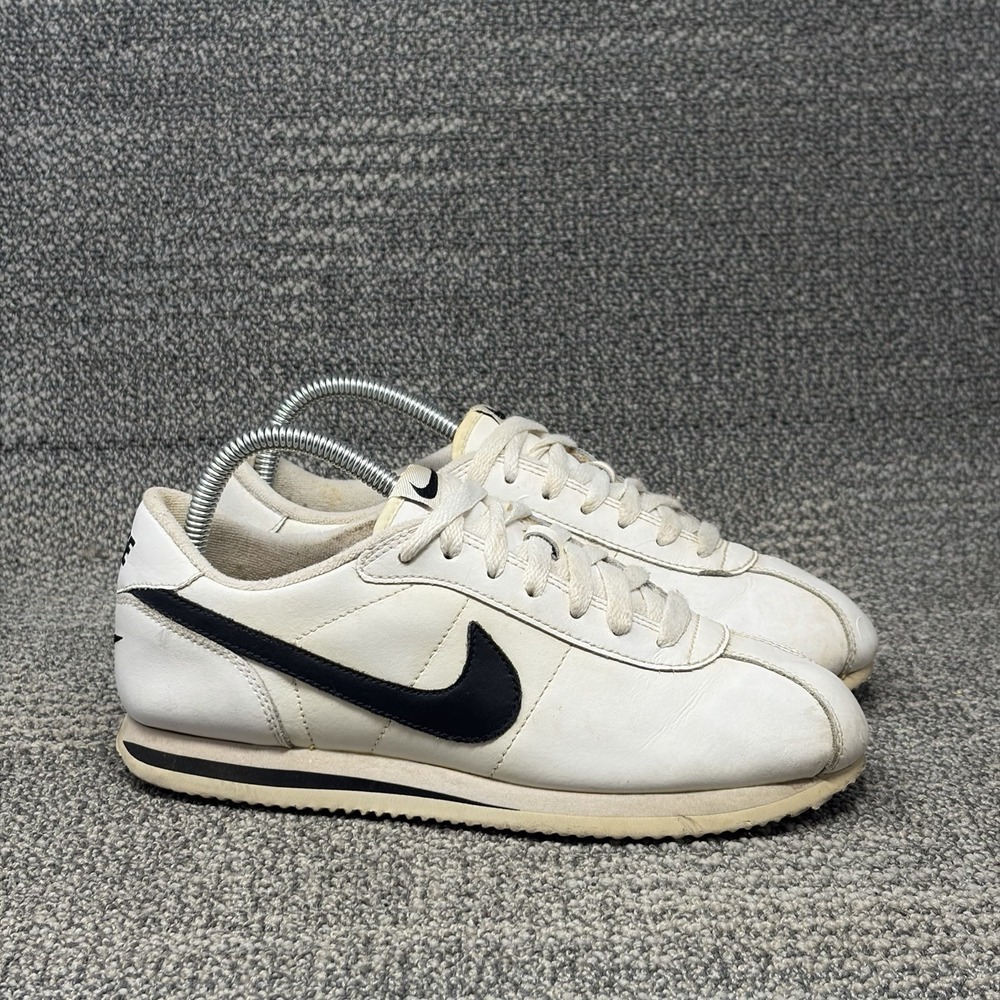 Nike Cortez 07 315922-101 Size 6Y Women's 7.5 White Black Sneakers